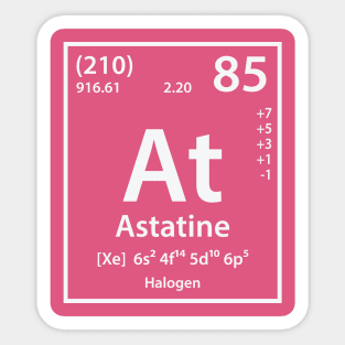 Astatine Element Sticker